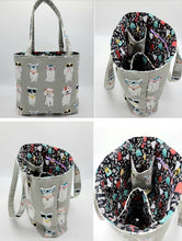 Load image into Gallery viewer, Tumbler Holder Tote Bag, Tumbler Bag, Cup holder bag
