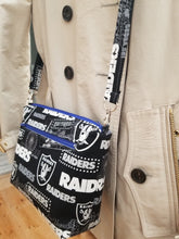 Load image into Gallery viewer, NFL Las Vegas Raiders Crossbody bag, Raiders Purse, Raiders shoulder bag, LV Raiders
