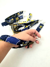 Load image into Gallery viewer, University of Michigan Key chain, Michigan Key Fob, Wolverine Key Chain, Michigan Wristlet
