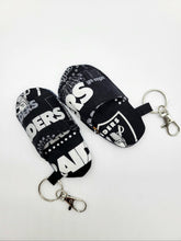 Load image into Gallery viewer, Warrior keychain, 49ers keychain, Raiders keychain, A&#39;s keychain, Sports mini keychain
