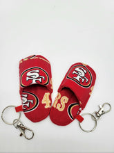 Load image into Gallery viewer, Warrior keychain, 49ers keychain, Raiders keychain, A&#39;s keychain, Sports mini keychain
