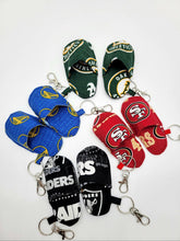 Load image into Gallery viewer, Warrior keychain, 49ers keychain, Raiders keychain, A&#39;s keychain, Sports mini keychain
