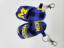 Load image into Gallery viewer, University of Michigan Key Chain, Michigan Keyring, Wolverines Keychain, Michigan Key
