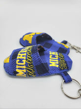 Load image into Gallery viewer, University of Michigan Key Chain, Michigan Keyring, Wolverines Keychain, Michigan Key
