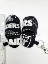 Load image into Gallery viewer, Warrior keychain, 49ers keychain, Raiders keychain, A&#39;s keychain, Sports mini keychain
