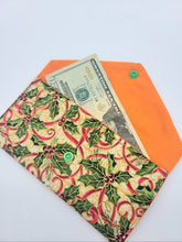 Load image into Gallery viewer, Set of 5 - Money Gift Envelope, Christmas Cash Envelope, Christmas Gift, Money Wallet, Fabric Envelope, Cash Envelope
