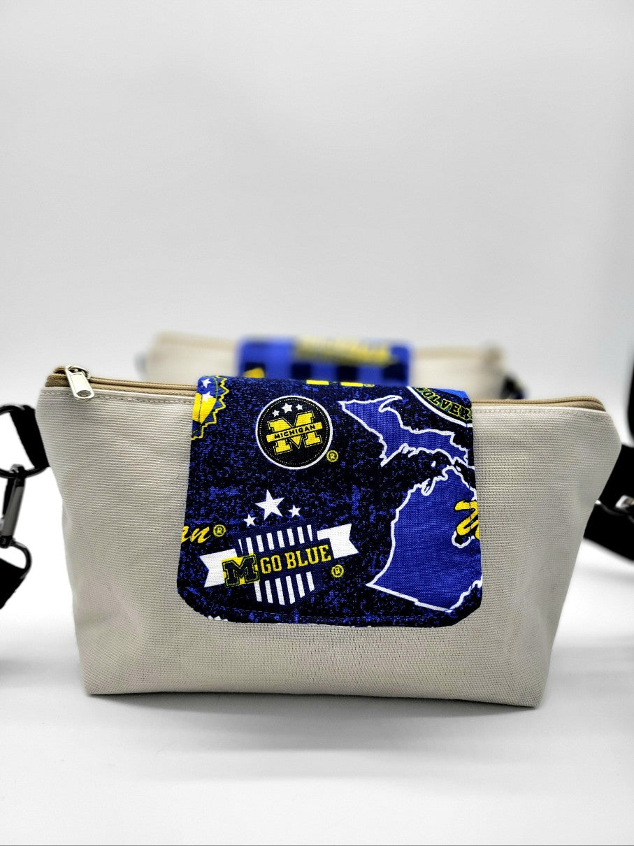 University of Michigan Tote Crossbody, Wolverines Tote bag, Wolverines Crossbody, University of Michigan bag