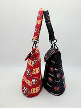 Load image into Gallery viewer, 49ers Tote Bag, 49ers Hobo Bag, SF 49ers Bag, 49ers Handbag, 49ers Gift for her
