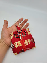 Load image into Gallery viewer, 49ers Key chain, Warriors Key Ring, 49ers Pouch, Warriors Pouch, 49ers Gift, Warriors Gift
