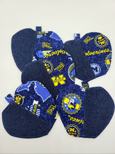 Load image into Gallery viewer, Coasters Set of 5 : University of Michigan Coasters, Wolverines Coasters, Go Blue Coasters, Michigan Coasters, University of Michigan Gift
