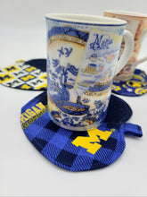 Load image into Gallery viewer, Coasters Set of 5 : University of Michigan Coasters, Wolverines Coasters, Go Blue Coasters, Michigan Coasters, University of Michigan Gift
