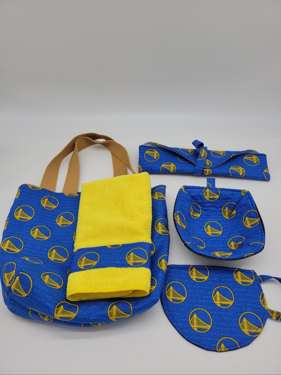 Warriors Kitchen Set, Warriors Picnic Set, Warriors Camping Set, Warriors Gift set, Golden State Warriors