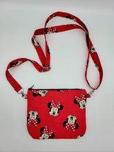 Load image into Gallery viewer, Minnie Mouse Crossbody bag, Kids Crossbody bag, Disney Cute bag, Disney Character Bag, Minnie &amp; Mickey, Minnie Mouse Messenger bag
