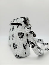 Load image into Gallery viewer, NFL Las Vegas Raiders Crossbody bag, Raiders Purse, Raiders shoulder bag, LV Raiders
