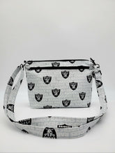 Load image into Gallery viewer, NFL Las Vegas Raiders Crossbody bag, Raiders Purse, Raiders shoulder bag, LV Raiders
