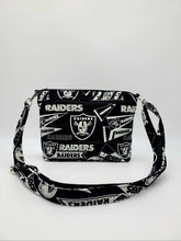 Load image into Gallery viewer, NFL Las Vegas Raiders Crossbody bag, Raiders Purse, Raiders shoulder bag, LV Raiders
