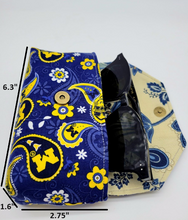 Load image into Gallery viewer, University of Michigan Wolverines Sunglasses Case, Go Blue Glasses Case, Glasses Pouch, Michigan Sunglasses Holder
