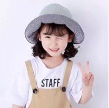 Load image into Gallery viewer, Kid&#39;s Sun Hat, UV Protection Hat, Reversible Cotton Hat, Bucket hat, Wide Brim Hat
