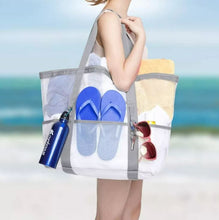 Load image into Gallery viewer, Beach Bag, Large Mesh Bag, Beach Tote, Summer Gifts, Pool Bag
