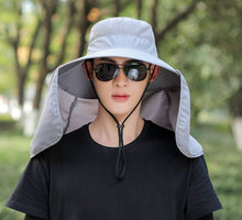 Load image into Gallery viewer, Sun Hat, UV Protection Hat, Fishing Hat, Gardening Hat, Hat with Neck cover, Hat with Back Flap, Sun Cap with Neck Flap, Wide Brim Sun Hat
