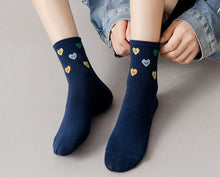 Load image into Gallery viewer, 3 Pairs-Smile Hearts Ankle Socks
