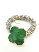 Load image into Gallery viewer, Sparkling Four Leaf Clover Hair Ties, Clover Hair Ties
