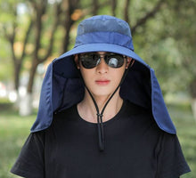 Load image into Gallery viewer, Sun Hat, UV Protection Hat, Fishing Hat, Gardening Hat, Hat with Neck cover, Hat with Back Flap, Sun Cap with Neck Flap, Wide Brim Sun Hat
