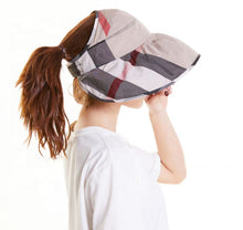 Load image into Gallery viewer, Women Plaid Sun Hat
