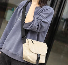 Load image into Gallery viewer, Front Flap Corduroy Crossbody Shoulder Bag
