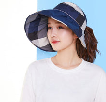 Load image into Gallery viewer, Women Plaid Sun Hat
