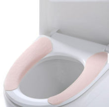 Load image into Gallery viewer, 4 Pairs (8)-Stick on Peel off Washable Toilet Seat Cover
