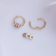 Load image into Gallery viewer, 18K Gold Plated Bead Earrings
