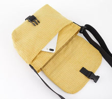 Load image into Gallery viewer, Front Flap Corduroy Crossbody Shoulder Bag
