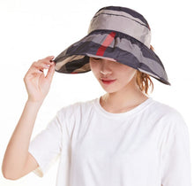 Load image into Gallery viewer, Women Plaid Sun Hat
