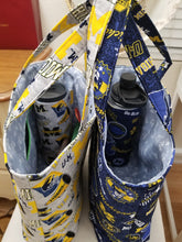 Load image into Gallery viewer, University of Michigan Tumbler Holder Bag, Wolverines Bag, U of Michigan Bag
