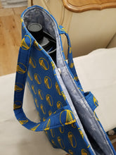 Load image into Gallery viewer, Tumbler holder bag, Water bottle holder Shoulder Bag, Warriors bag, 49ers bag, A&#39;s bag
