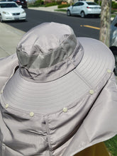 Load image into Gallery viewer, Sun Hat, UV Protection Hat, Fishing Hat, Gardening Hat, Hat with Neck cover, Hat with Back Flap, Sun Cap with Neck Flap, Wide Brim Sun Hat
