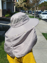 Load image into Gallery viewer, Sun Hat, UV Protection Hat, Fishing Hat, Gardening Hat, Hat with Neck cover, Hat with Back Flap, Sun Cap with Neck Flap, Wide Brim Sun Hat
