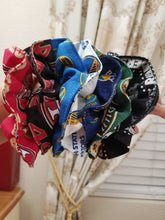 Load image into Gallery viewer, 49ers, Warriors, Oakland A&#39;s, Raiders, Hair Scrunchies, Hair Bun, Hair ties
