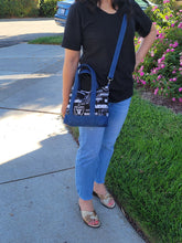 Load image into Gallery viewer, Raiders bag, Raiders Crossbody, Raiders Tote bag, Jean Denim bag, Las Vegas Raiders bag
