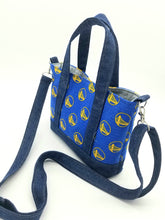 Load image into Gallery viewer, Warriors bag, Warriors Crossbody bag, Warriors, Denim crossbody bag
