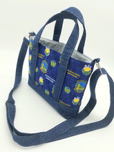 Load image into Gallery viewer, Warriors bag, Warriors Crossbody bag, Warriors, Denim crossbody bag
