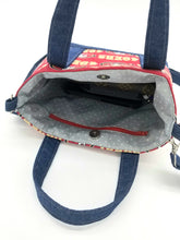 Load image into Gallery viewer, 49ers bag, 49ers Crossbody, 49ers tote, 49ers denim bag, Crossbody bag, Denim bag
