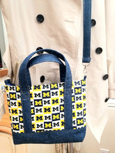 Load image into Gallery viewer, University of Michigan Bag, Wolverines Bag, University of Michigan Crossbody, Michigan bag
