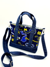 Load image into Gallery viewer, University of Michigan Bag, Wolverines Bag, University of Michigan Crossbody, Michigan bag
