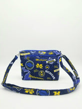 Load image into Gallery viewer, University of Michigan Crossbody Bag, Wolverines Crossbody bag, Michigan Messenger Bag
