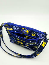 Load image into Gallery viewer, University of Michigan Crossbody Bag, Wolverines Crossbody bag, Michigan Messenger Bag
