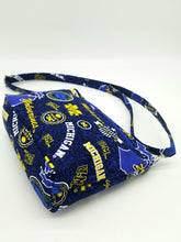 Load image into Gallery viewer, University of Michigan Crossbody Bag, Wolverines Crossbody bag, Michigan Messenger Bag
