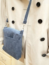 Load image into Gallery viewer, Corduroy crossbody bag, Corduroy messenger bag, Corduroy handbag
