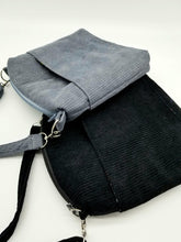 Load image into Gallery viewer, Corduroy crossbody bag, Corduroy messenger bag, Corduroy handbag
